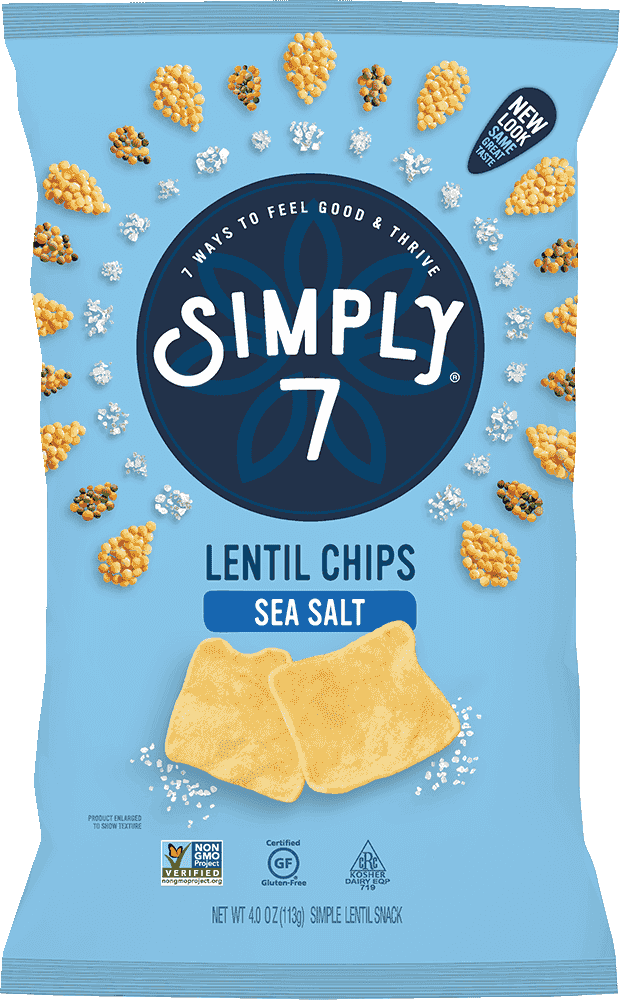 Simply 7 Chips Lentil Sea Salt 130gr