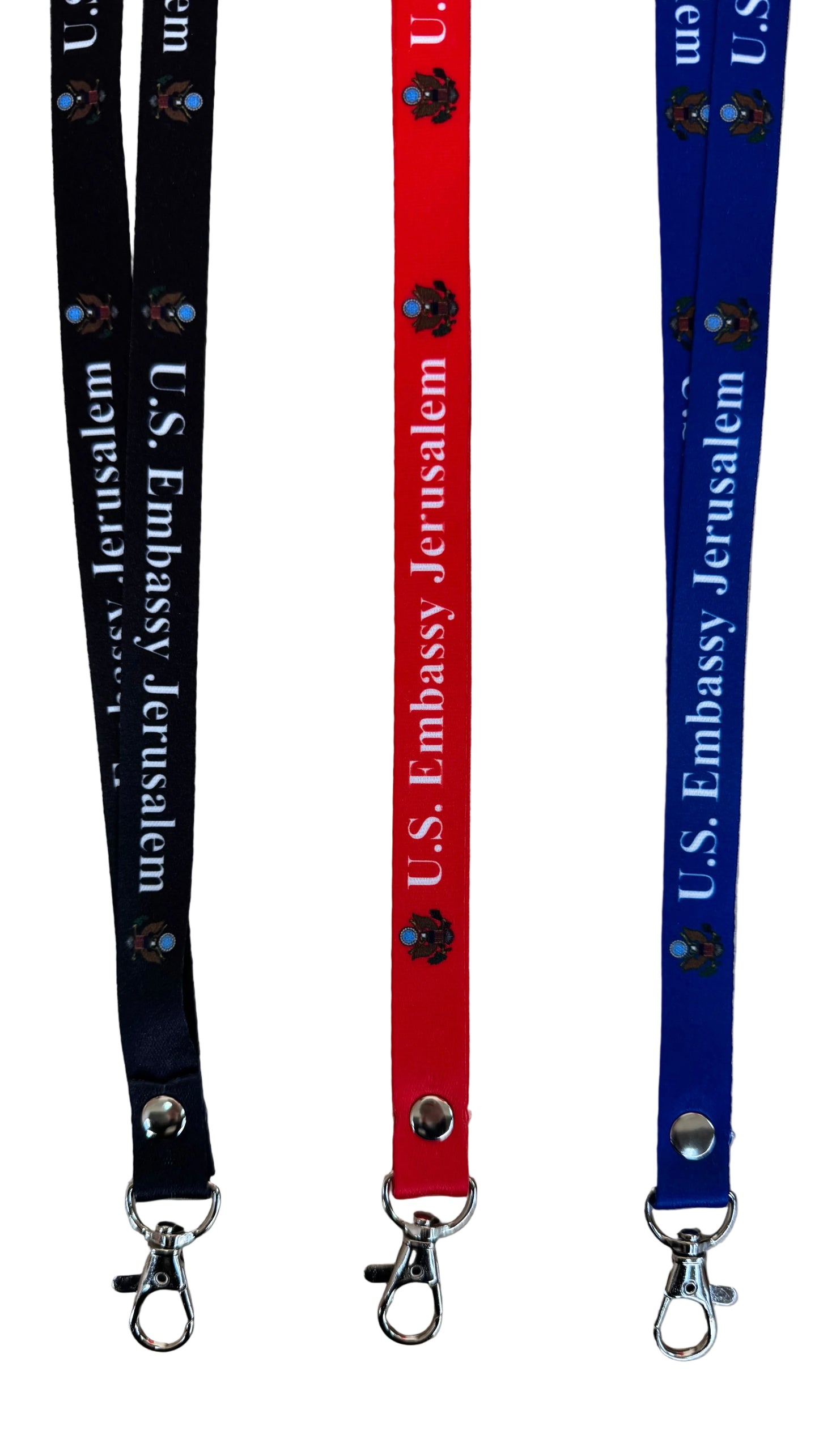 Jerusalem Embassy Lanyard Blue