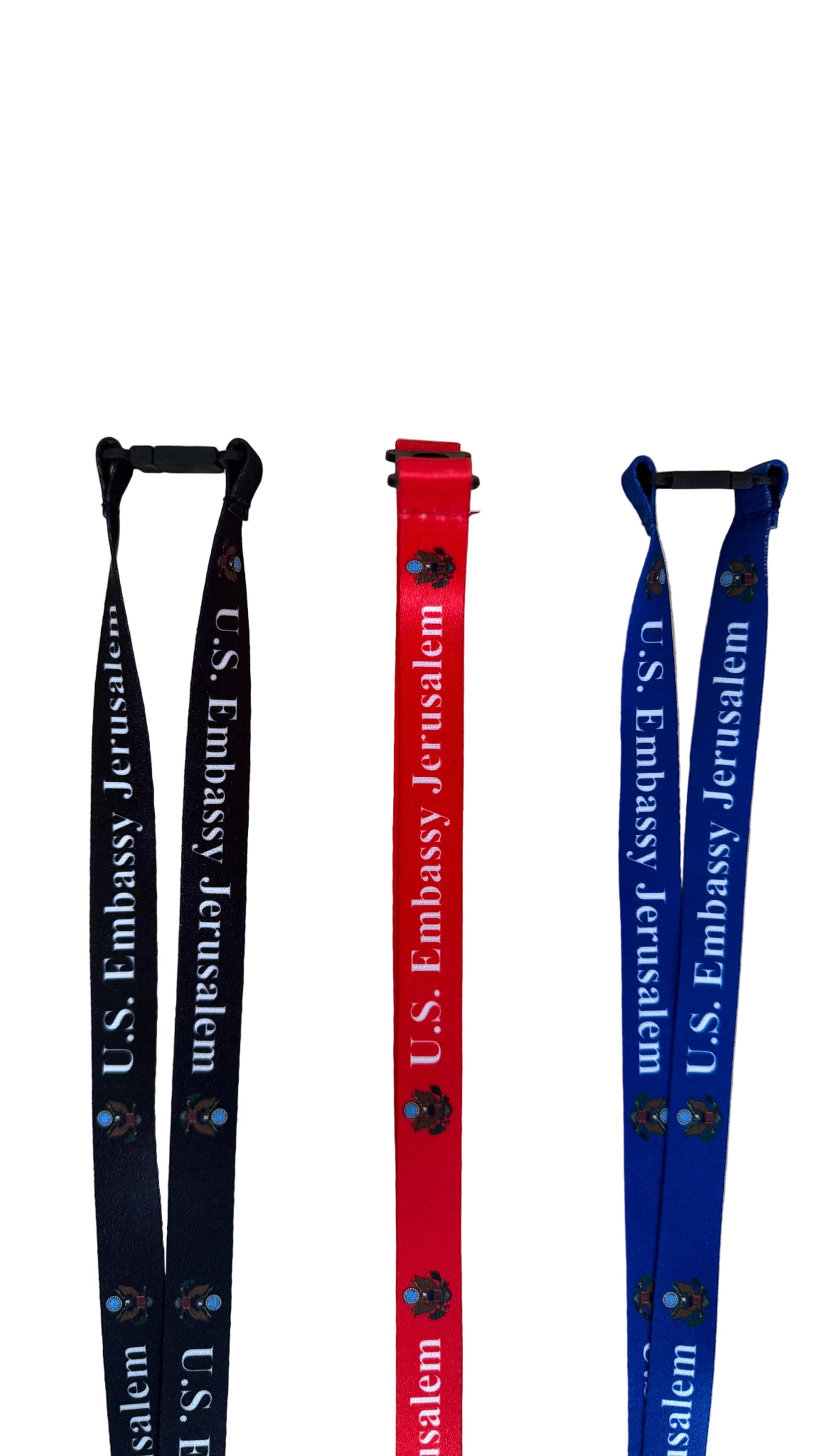Jerusalem Embassy Lanyard Blue