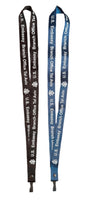 EBO Lanyard Blue/Black with Retractable Badge Holder