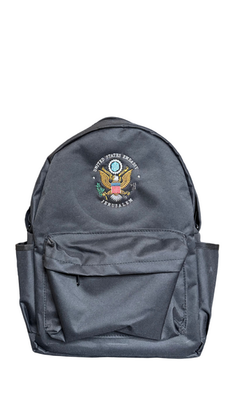 U.S. Embassy Jerusalem Backpack / Embroidered Seal