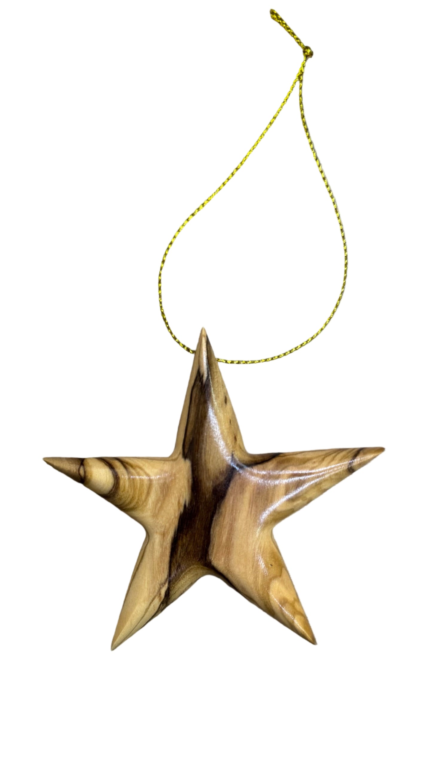 Xmas Ornament Olive Wooden 1pc/ From the Holy Land Bethlehem