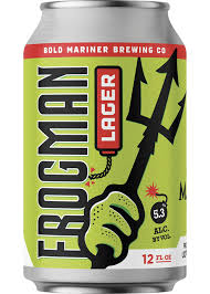 Frogman lager cans - 6 pack/35.5cl