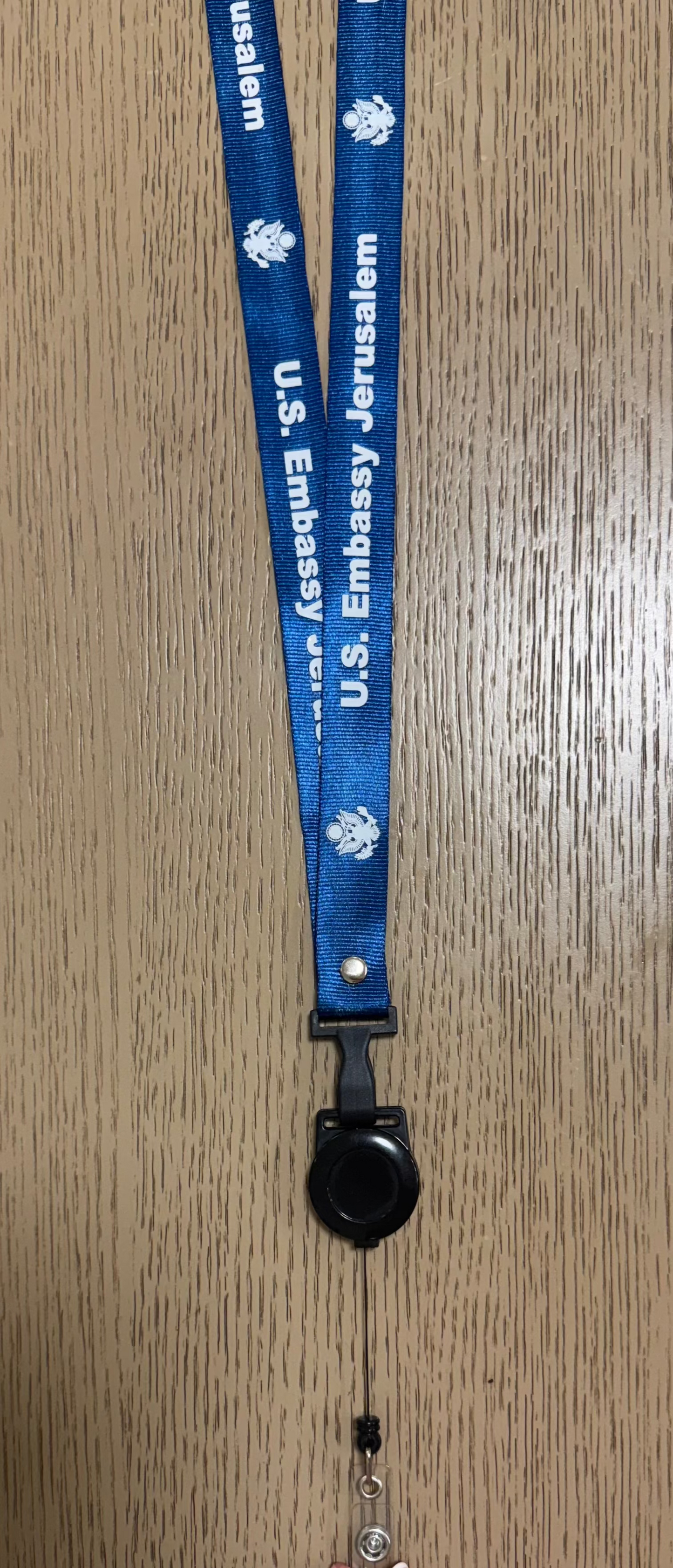 Embassy Jerusalem Lanyard/with Retractable Badge Holder