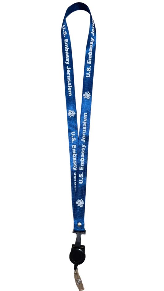 Embassy Jerusalem Lanyard/with Retractable Badge Holder