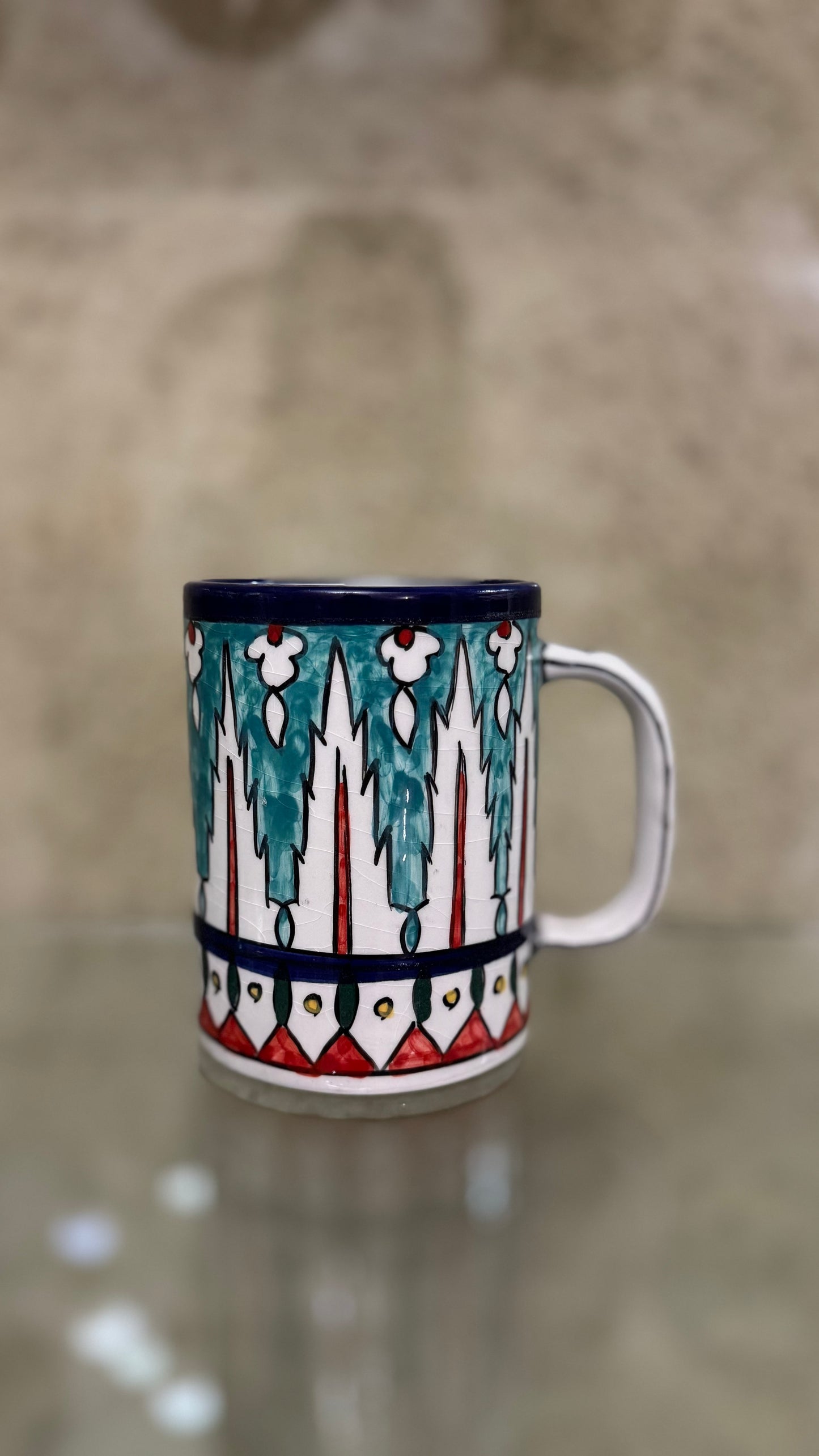 Jerusalem Collection Hand-Painted Ceramics - Mug