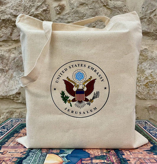 Embroidery Cotton Tote Bag w/ Embassy Seal