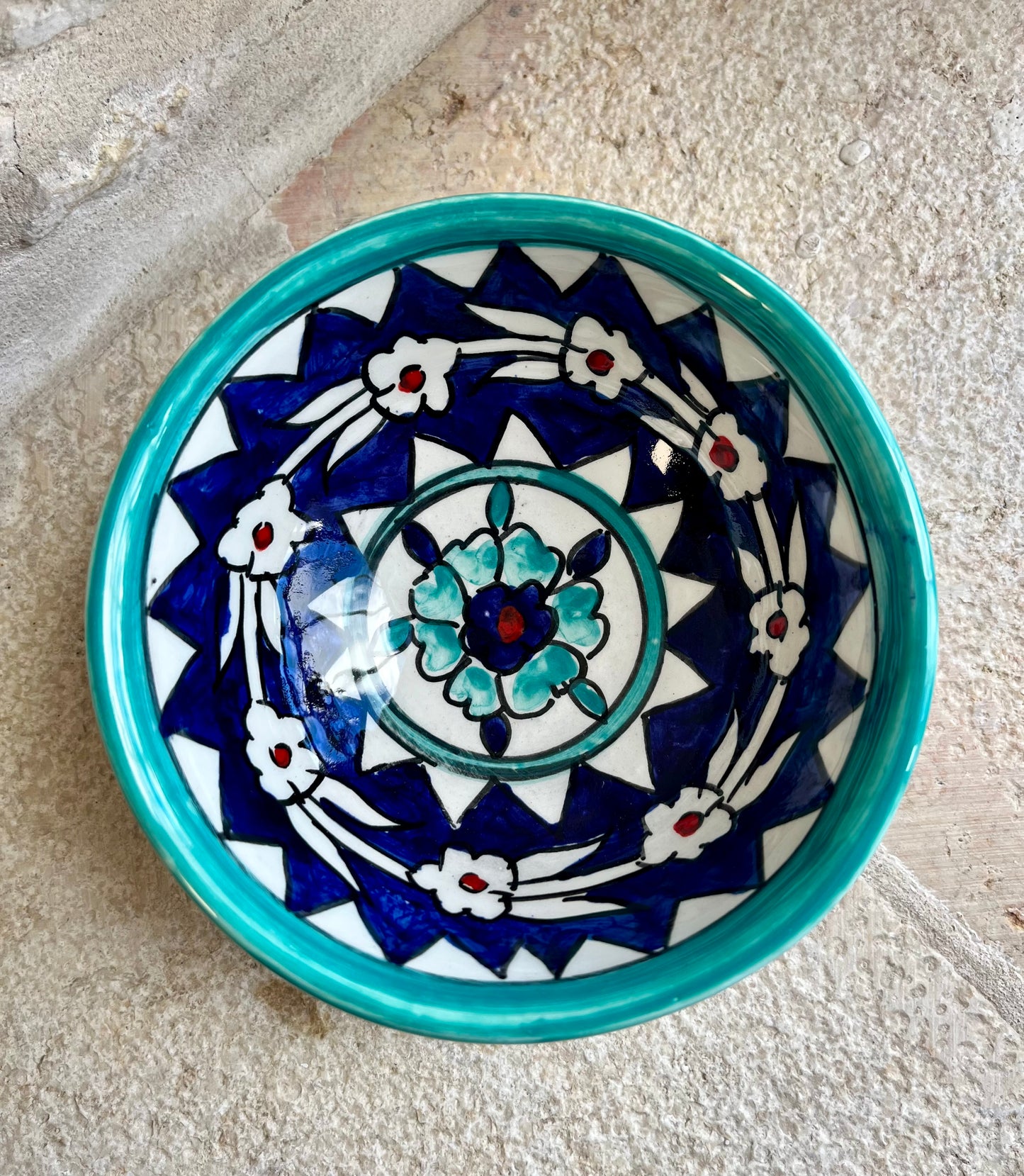 Jerusalem Collection Hand-Painted Ceramics - Bowl (Small)