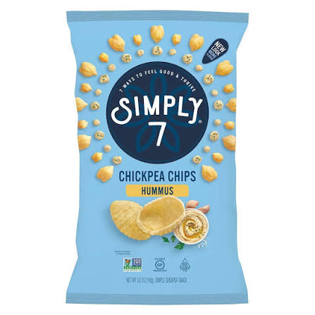 Simply 7 Chips hummus Sea salt (4.6 oz)
